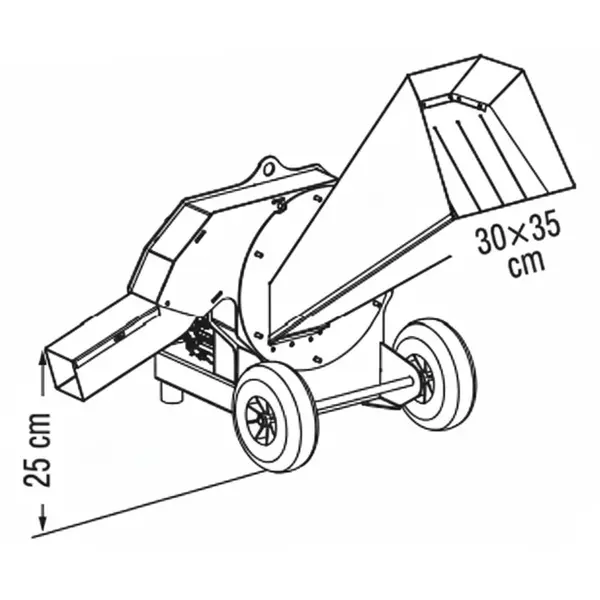 Broyeur de branches à prise de force Zanon BC 50-T 1003708 pour tracteurs de 20 à 50 CV, diamètre de coupe : 6 cm