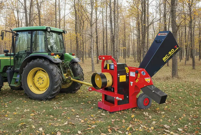 Broyeur de branches à prise de force Zanon BC 50-T 1003708 pour tracteurs de 20 à 50 CV, diamètre de coupe : 6 cm