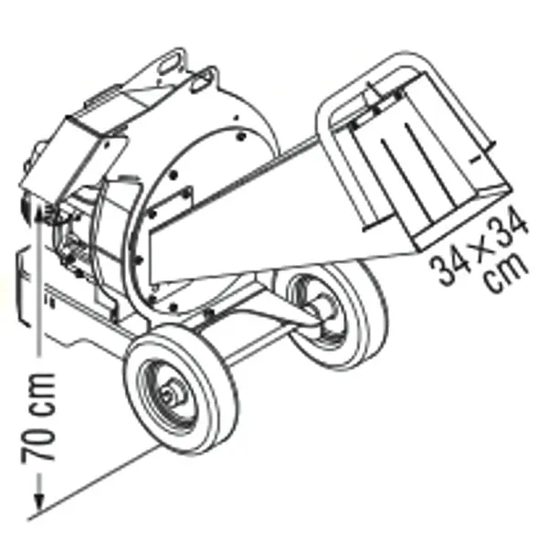 Zanon BC 60-E 1002858 1002859 - Broyeur de branches électrique professionnel jusqu'à 4 CV