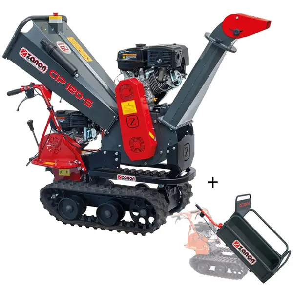 Broyeur de branches chenillé Zanon CIP 120-S Cingo - Loncin 14 HP